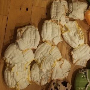 10 Cloth Eez prefold Diapers